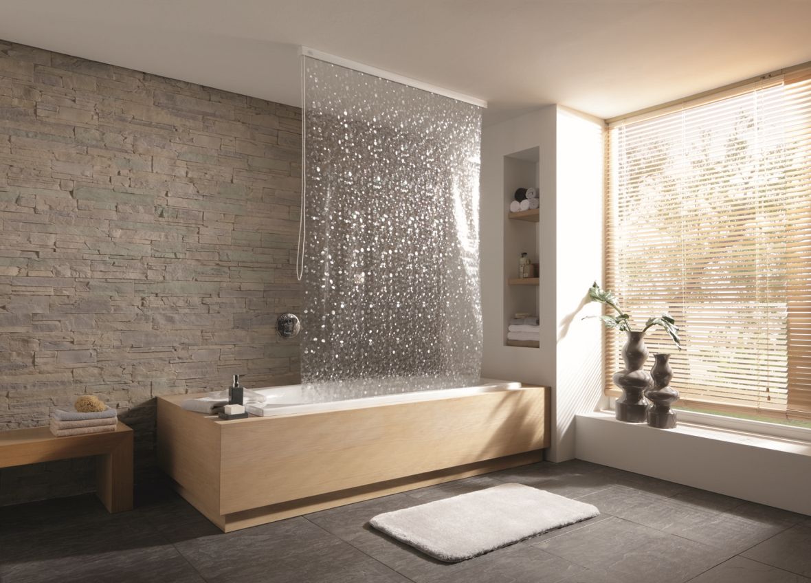 Kleine Wolke Duschrollo roleta prysznicowa 128x240 cm winylowa transparent 3321116747