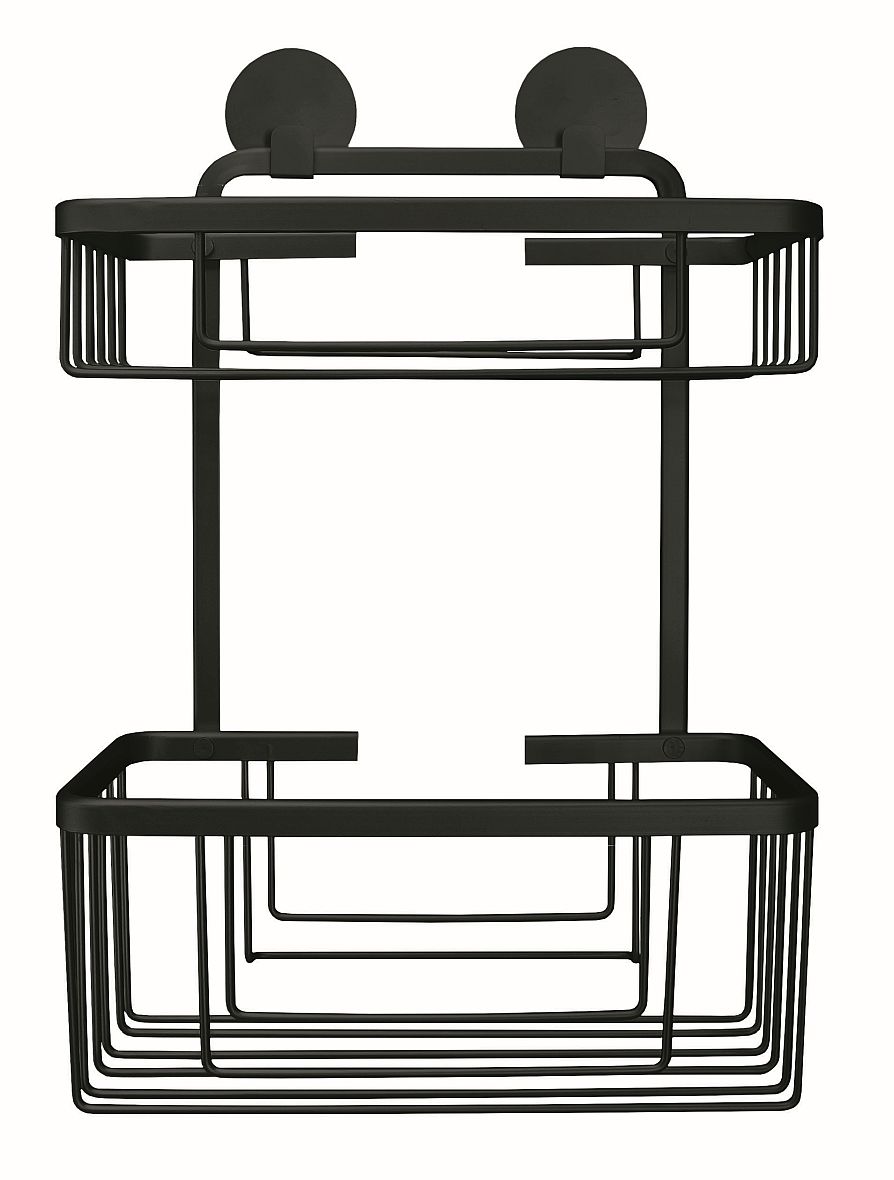 Kleine Wolke Rocco koszyk prysznicowy ścienny czarny 8061926806