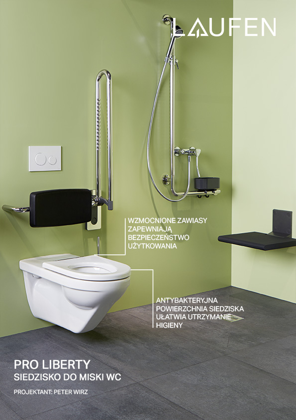 Laufen Pro Liberty nakładka sedesowa dla niepełnosprawnych biała H8989513000001