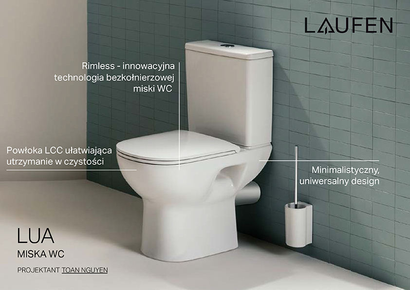 Laufen Lua miska kompakt WC biały H8240814000001