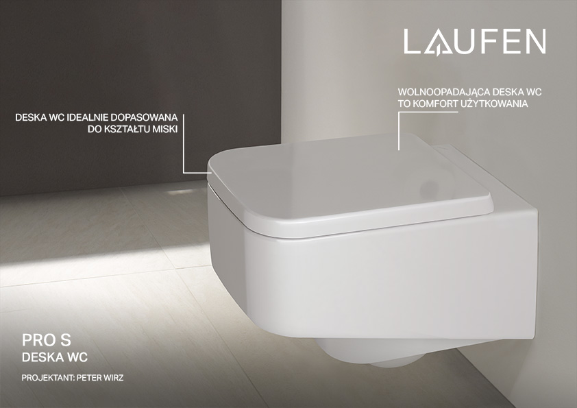 Laufen Pro S deska sedesowa wolnoopadająca biała H8919610000001