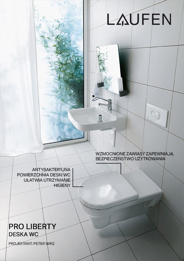 Laufen Pro Liberty deska sedesowa dla niepełnosprawnych biała H8989503000001