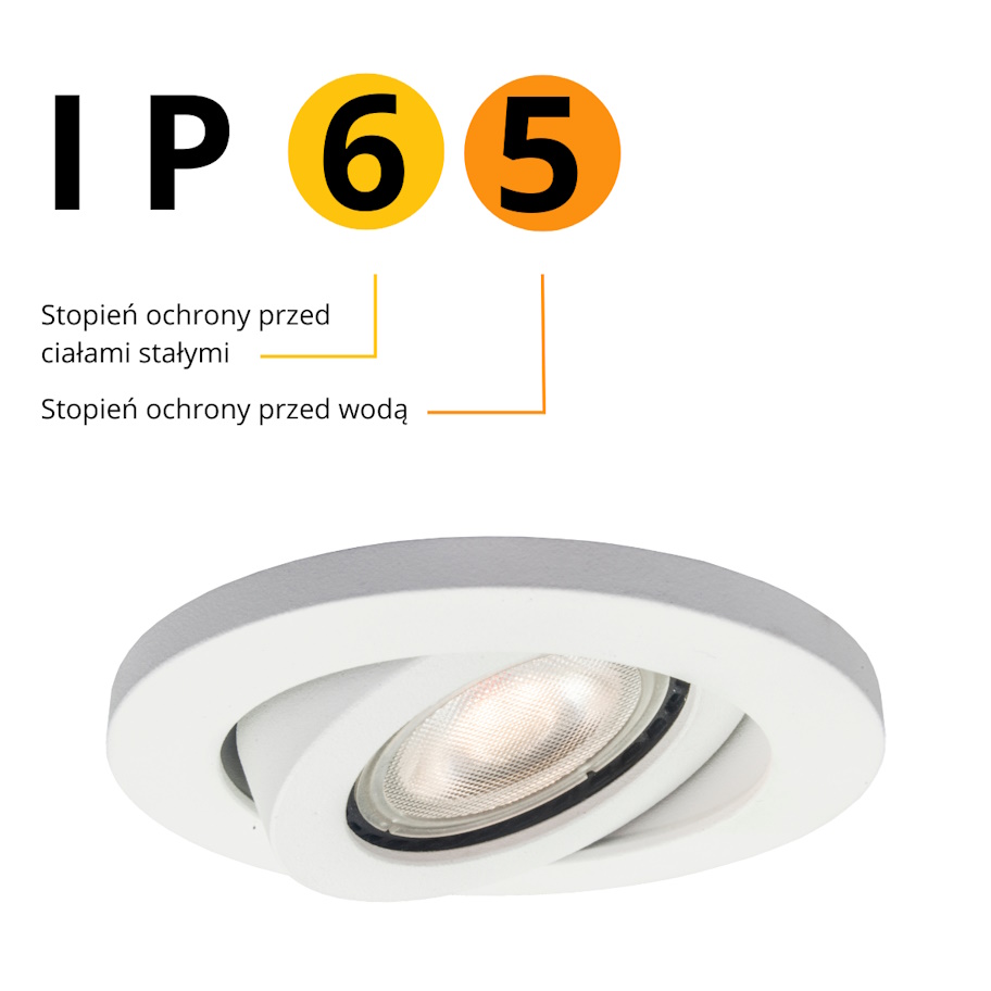 Light Prestige Lagos lampa do zabudowy 1x50W biała LP-4425/1RMWH