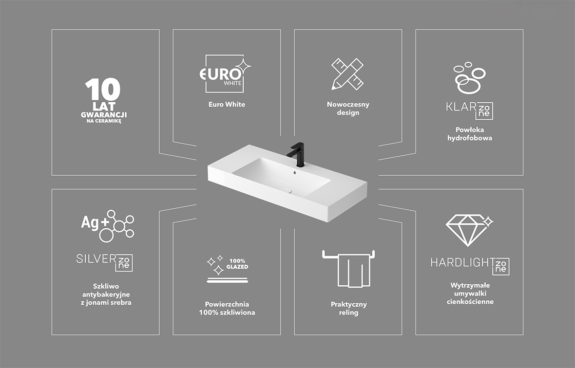 Meissen Keramik Werta reling 60 cm czarny mat K11-2387