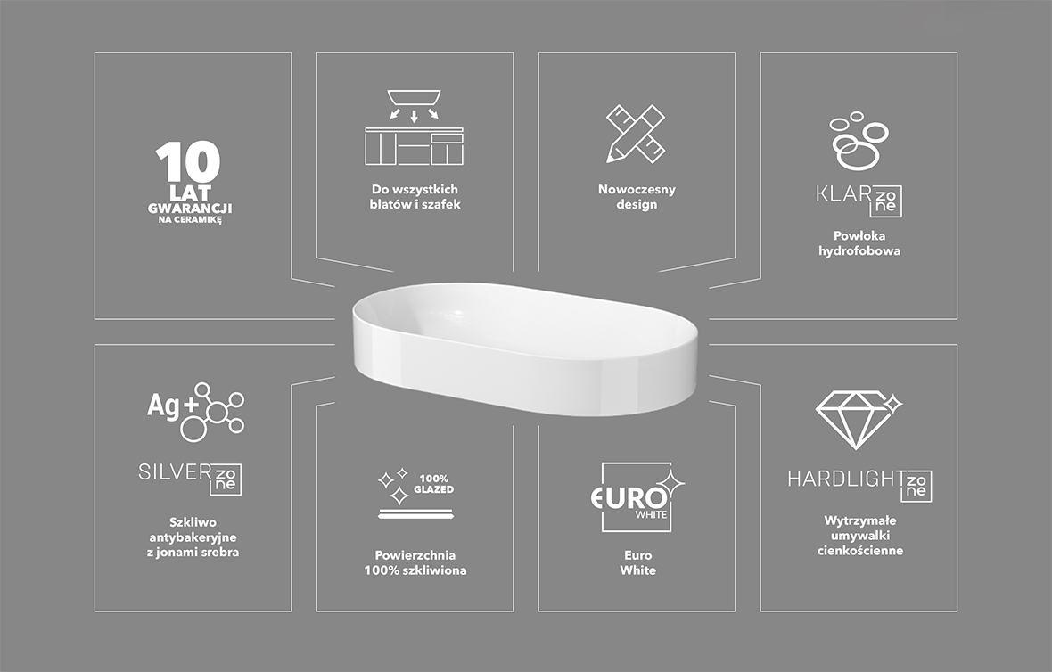 Meissen Keramik Werta korek do umywalki biały K691-008