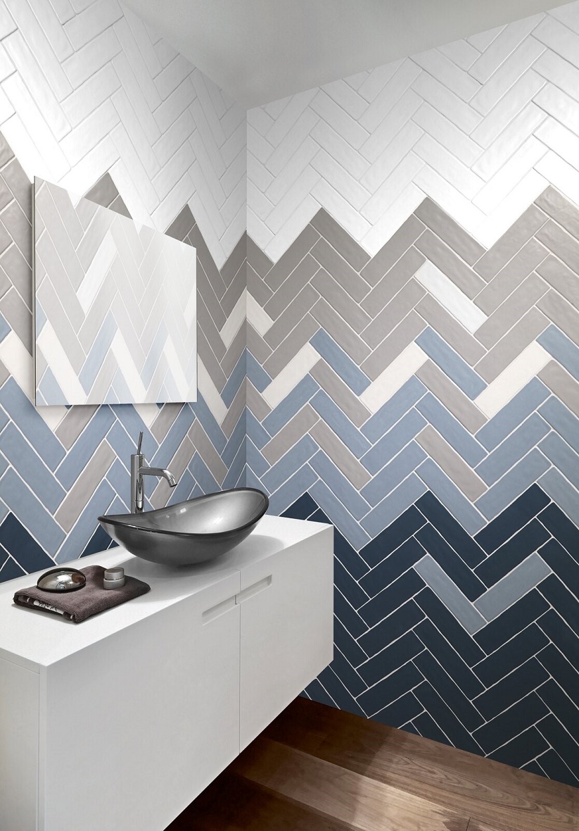 Monopole Boreal Blue Mat płytka ścienno-podłogowa 28x7,5 cm niebieski mat