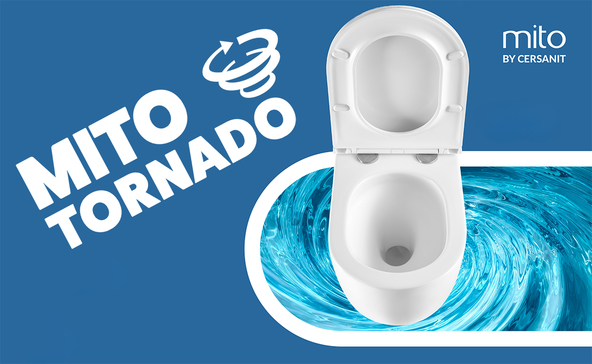 Mito Desse miska WC z deską wolnoopadającą wisząca bez kołnierza ze spłukiwaniem wirowym biały połysk S4024-001