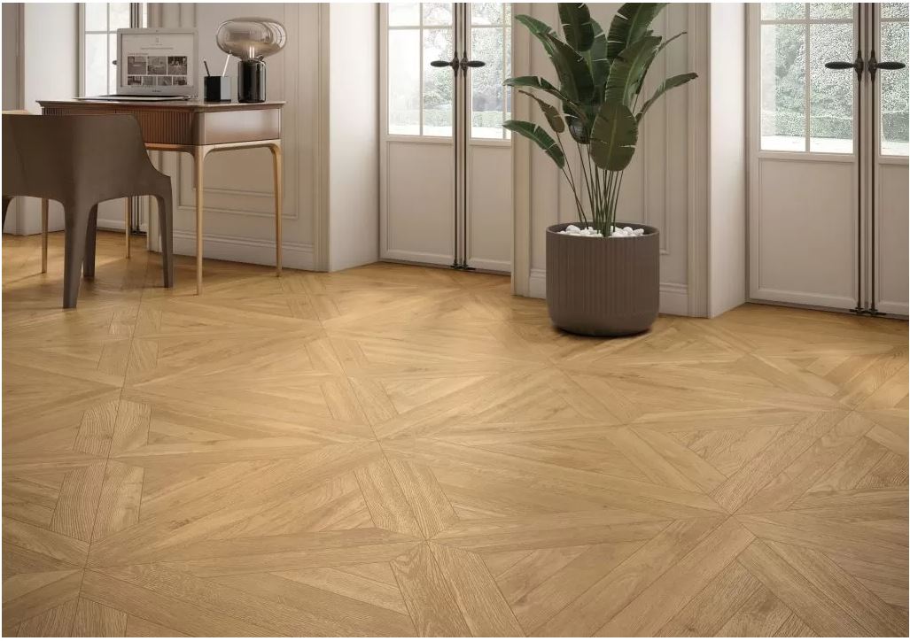 Oset Versalles Honey płytka ścienno-podłogowa 100x100 cm beżowa-brązowa-mix kolorów