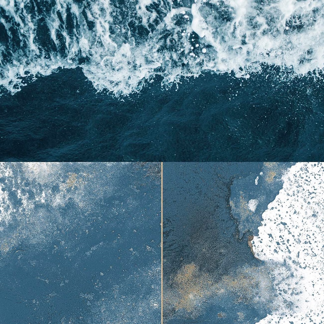 Peronda Fs Tradition Square Blue płytka ścienna 20x40 cm