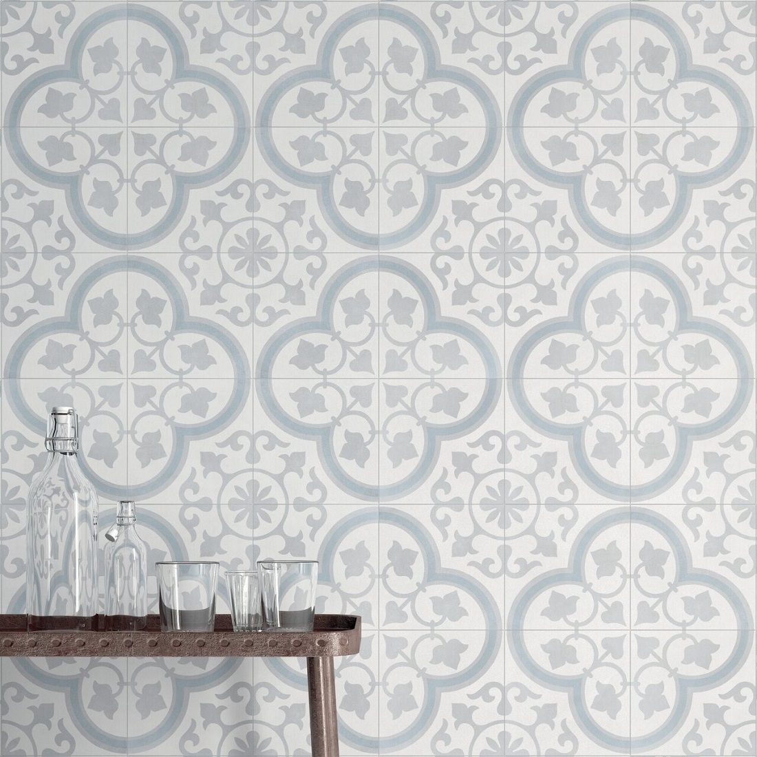 Peronda Harmony Havana Silver Ornate płytka ścienno-podłogowa 22,3x22,3 cm