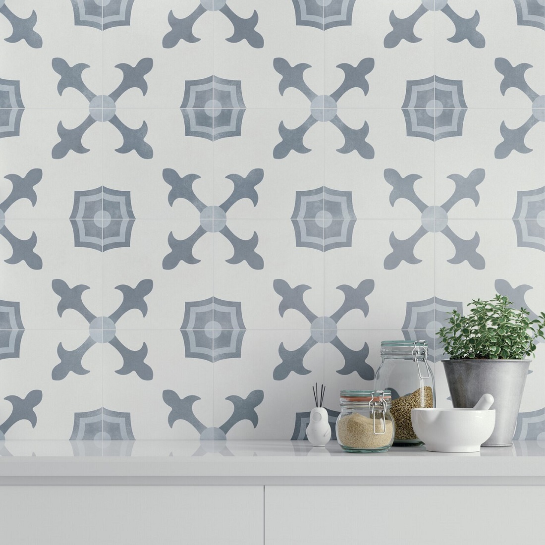 Peronda Harmony Havana White Herald płytka ścienno-podłogowa 22,3x22,3 cm