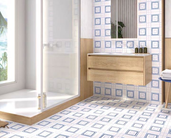 Peronda Duomo Laguna Square płytka ścienno-podłogowa 45,2x45,2 cm mix kolorów mat