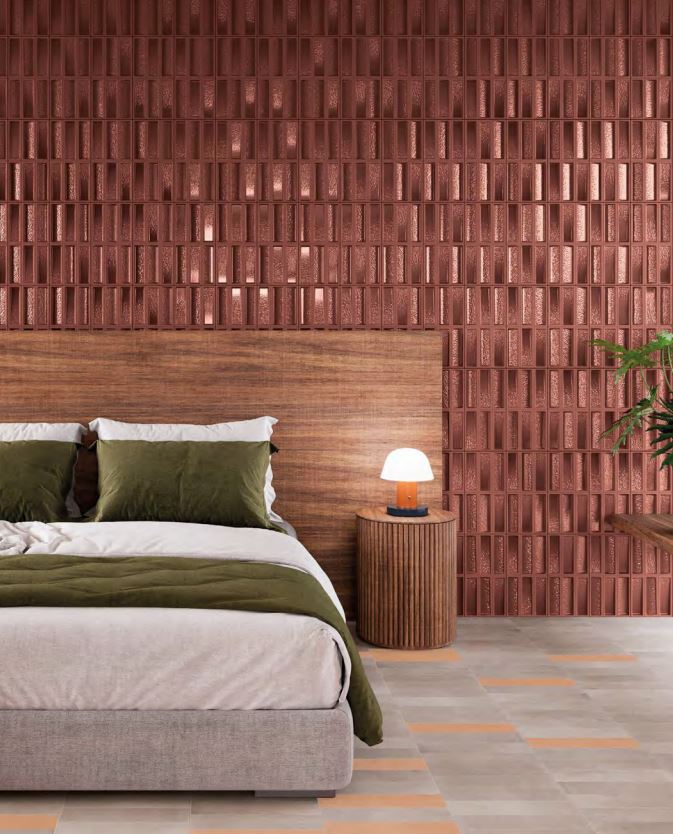 Peronda Harmony Levels Bordeaux płytka ścienna 40x20 cm