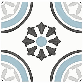 Peronda Harmony Tanger Blue Dhalia płytka ścienno-podłogowa 12,3x12,3 cm