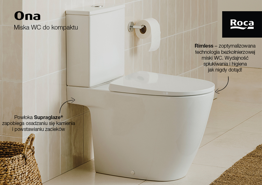 Roca Ona miska kompakt WC biały A342687S00