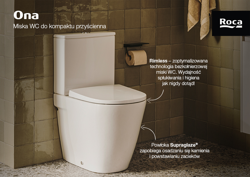 Roca Ona miska kompakt WC biały A342688S00