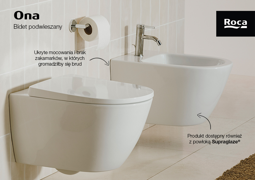 Roca Ona bidet wiszący biały A357685000