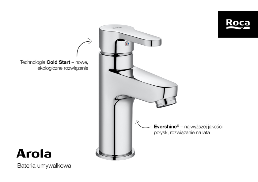 Roca Insignia bateria umywalkowa stojąca chrom A5A323AC00