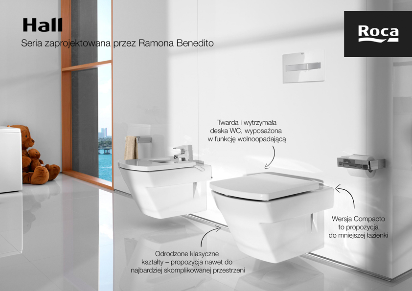 Roca Hall Compacto deska sedesowa wolnoopadająca Supralit biała A801622004