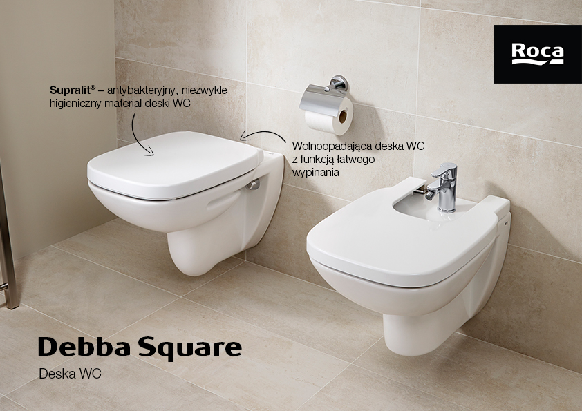 Roca Debba deska sedesowa wolnoopadająca biała A8019D200B