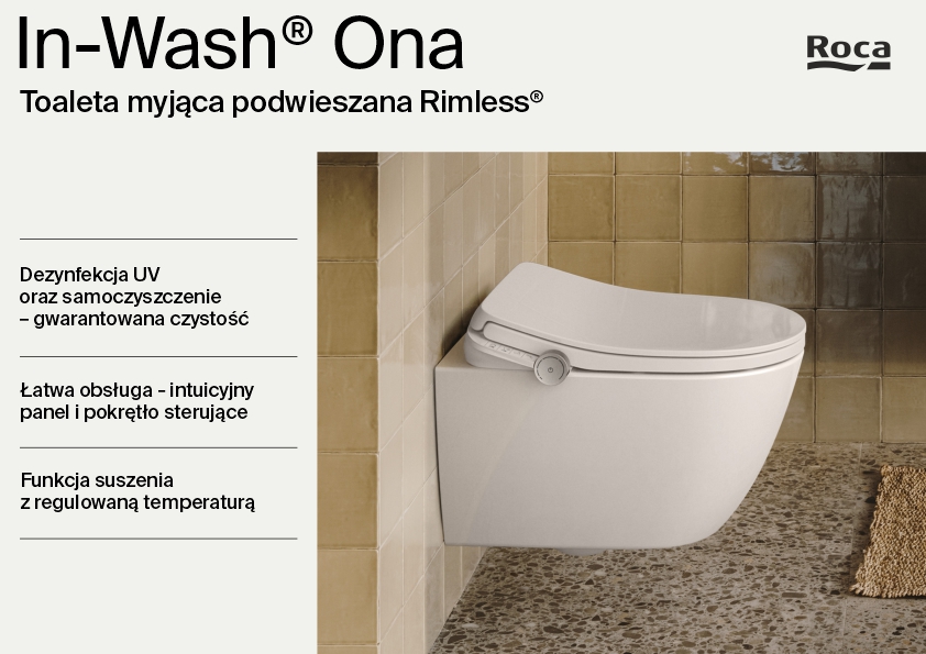 Roca Ona toaleta myjąca wisząca bez kołnierza biała A803150S01