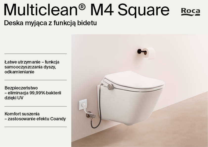 Roca Multiclean deska myjąca biała A804054021