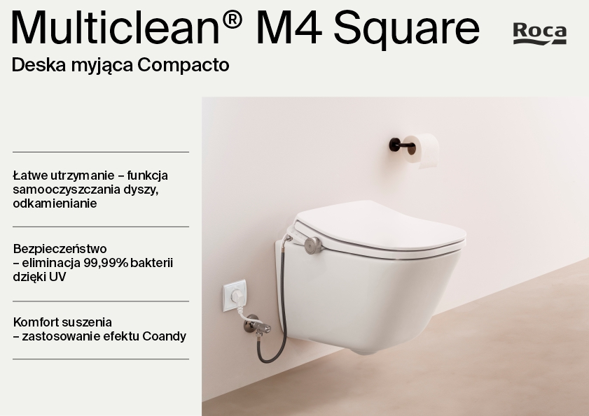 Roca Multiclean deska myjąca biała A804057021