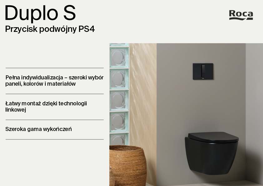 Roca PS przycisk spłukujący do WC czarny A890221306