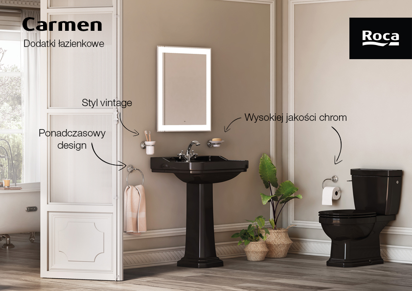 Roca Carmen uchwyt na papier toaletowy chrom A817004001