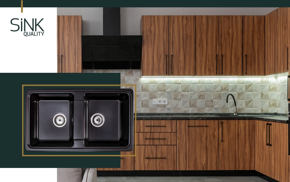 Sink Quality Sapphire Black zlewozmywak granitowy 79,5x46 cm czarny SAP.C.2KBO.X