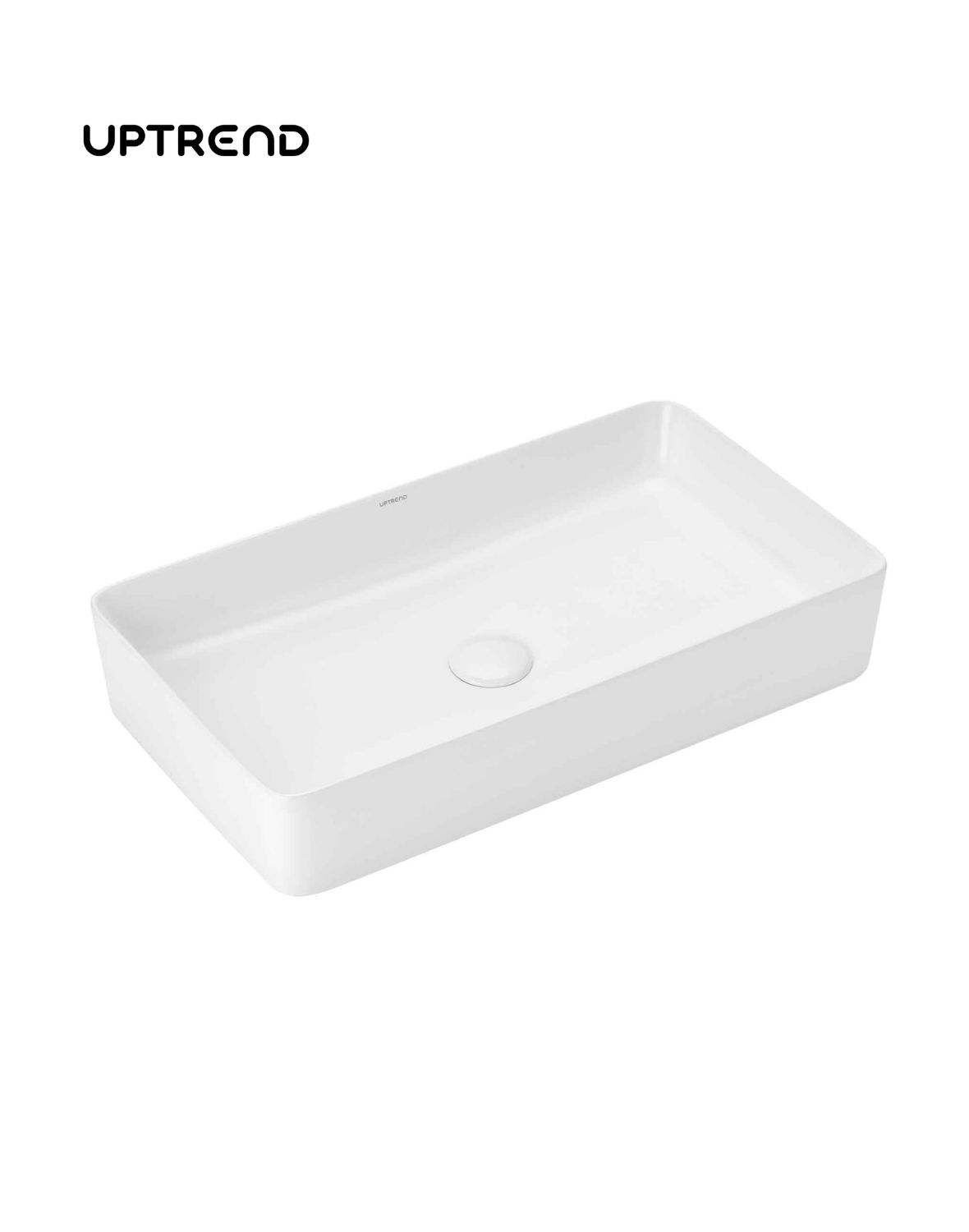 Uptrend Athena umywalka 61,5x34,5 cm prostokątna nablatowa biała TR41206U20